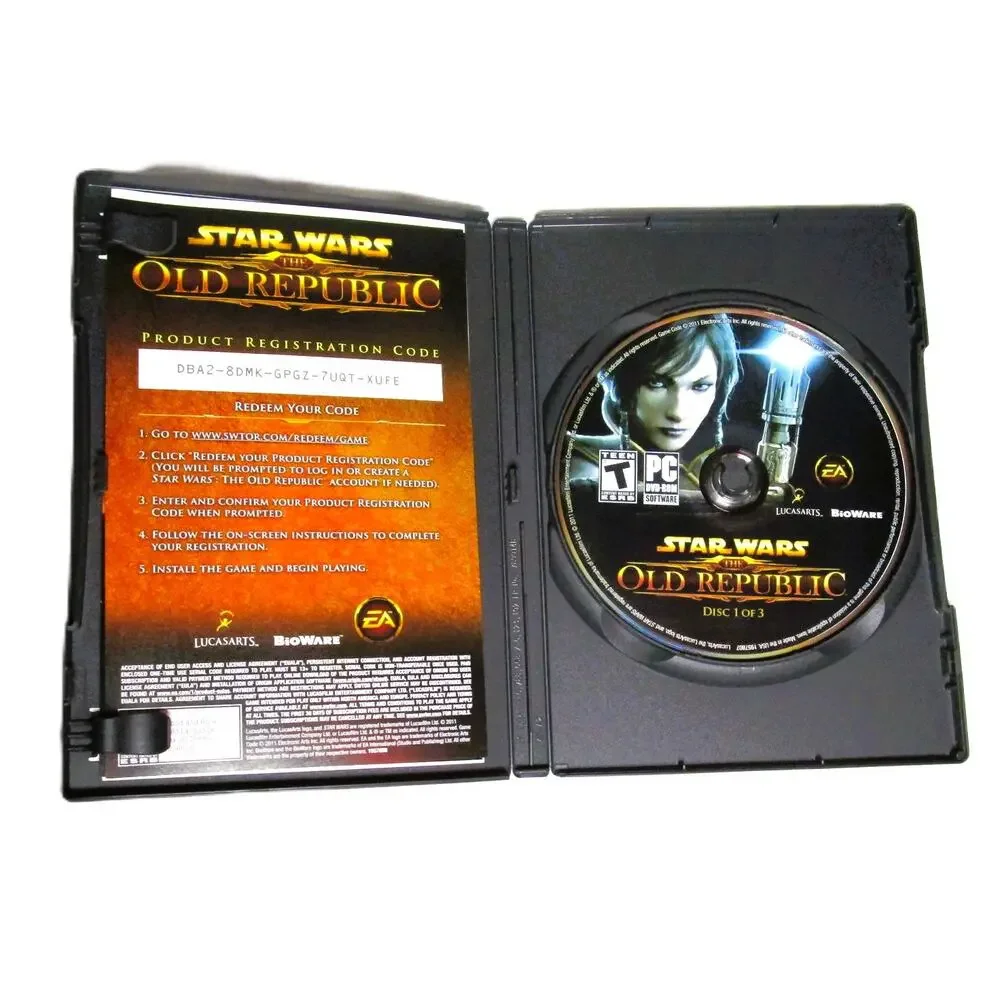 Electronic Arts Star Wars: The Old Republic (PC, 2011) 3‑Disc Set MMORPG Rated T